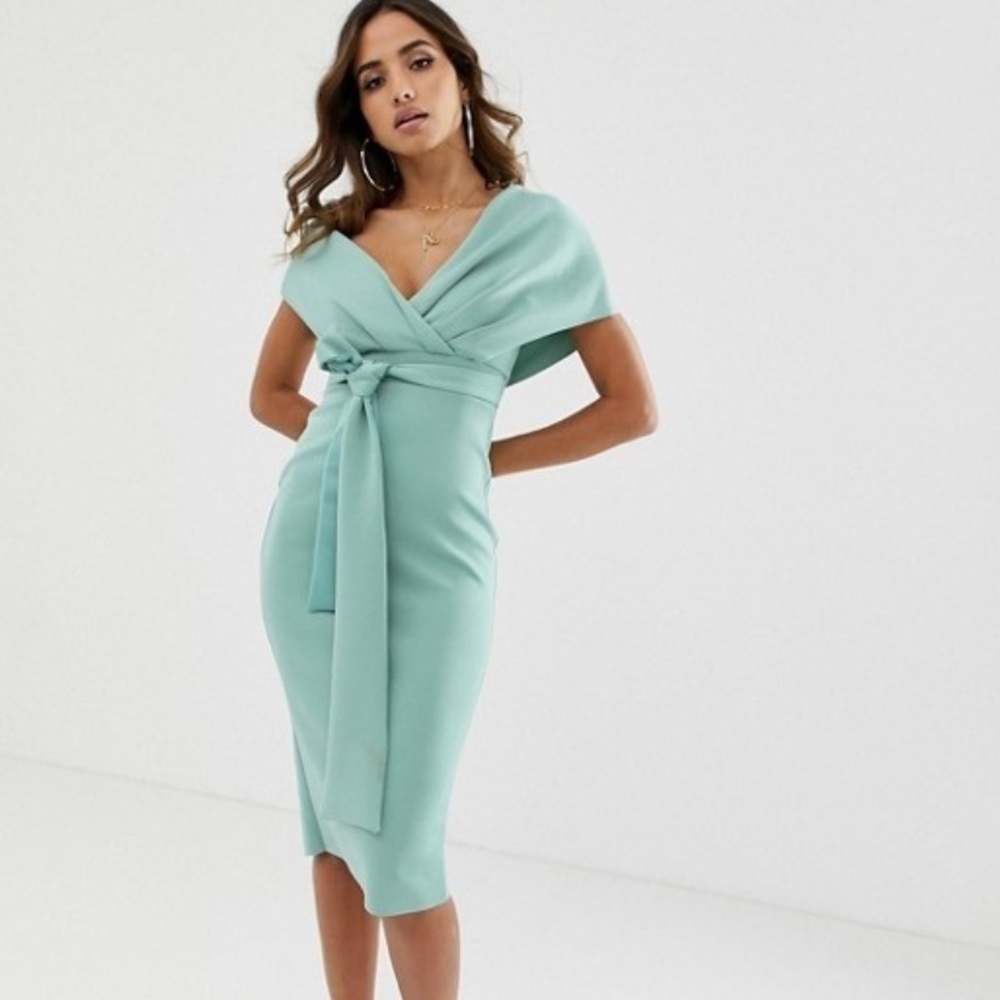 Beautiful mint green ASOS dress.